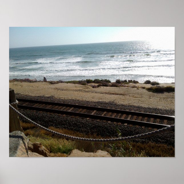 Del Mar Beach by RZB Poster (Framsidan)