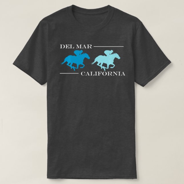 Del Mar California Horse Tävla Långärmad T Shirt (Design framsida)
