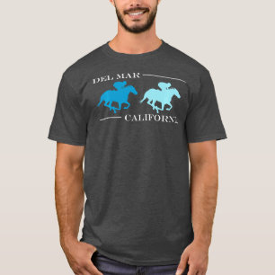 Del Mar California Horse Tävla Långärmad T Shirt