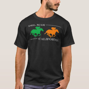 Del Mar California Horse Tävla T Shirt
