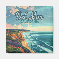 Del Mar California San Diego Beach Pacific Vintage
