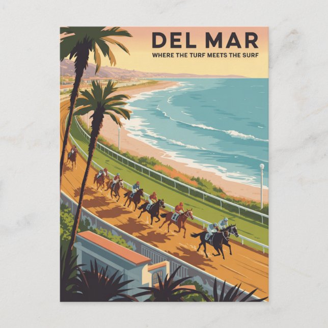 Del Mar California Vykort (Framsida)