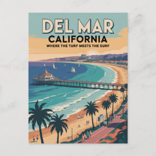 Del Mar California Vykort