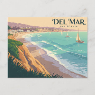 Del Mar California Vykort