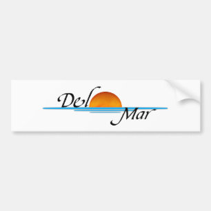 Del Mar solnedgångbildekal Bildekal