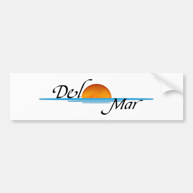 Del Mar solnedgångbildekal Bildekal (Framsidan)