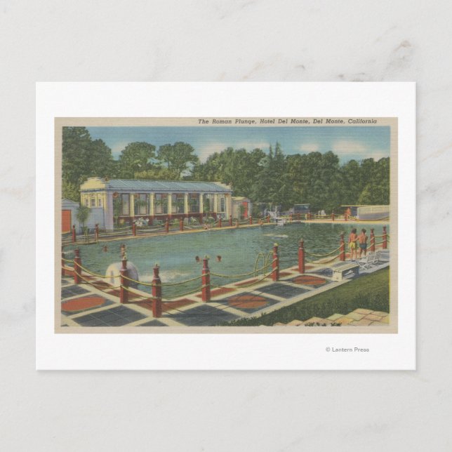 Del Monte, CA - Den romerska lägenheten på Hotel Vykort (Framsida)