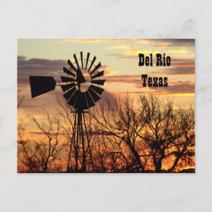 Del Rio Texas kvarn vykort