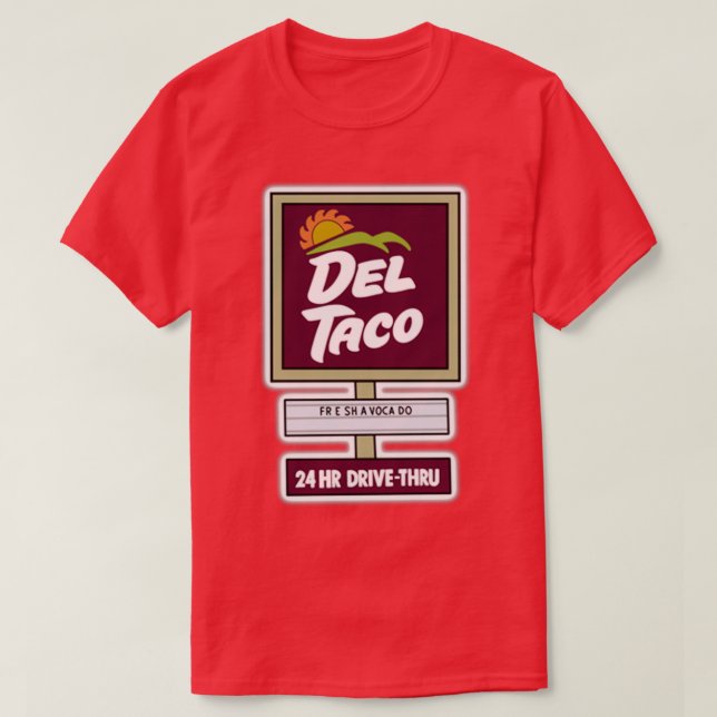 Del Taco-tecken T Shirt (Design framsida)