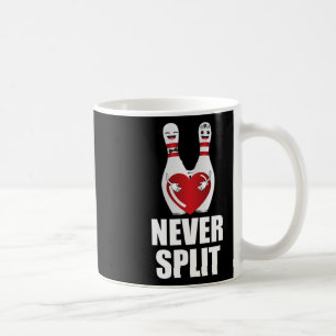 Dela aldrig Bowling Stift Alla hjärtans dag Par M Kaffemugg