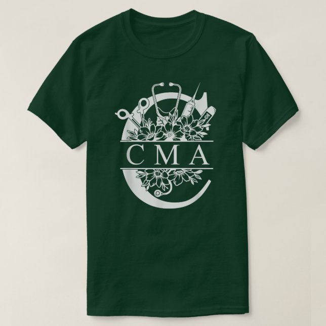 Dela Blommigt Ram CMA T Shirt (Design framsida)