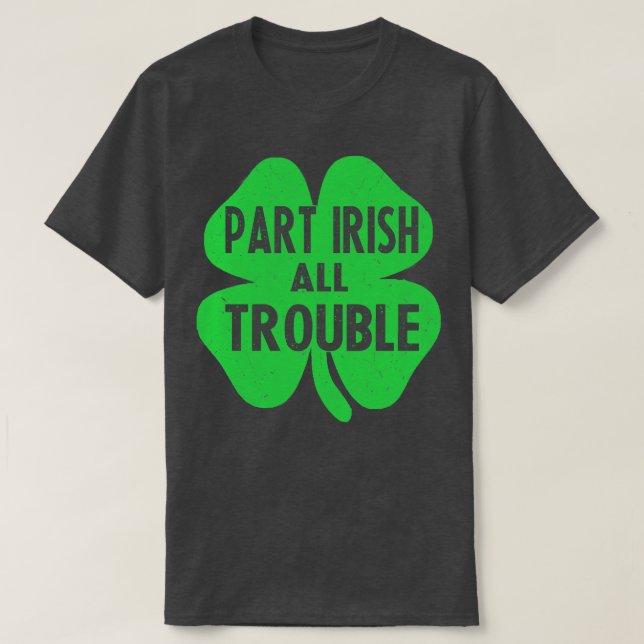 Dela bort alla problem, st patricks day t shirt (Design framsida)