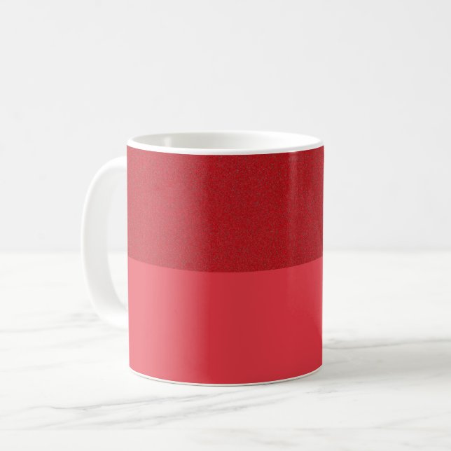 Dela designen Mugg i fet Tomato Red - Anpassadet (Framsida vänster)