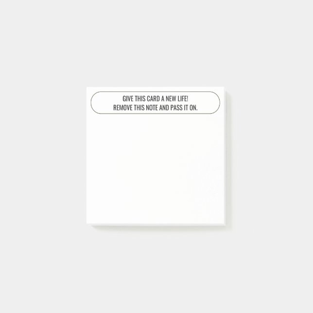 Dela detta kortets anteckningar post-it block (Framsida)