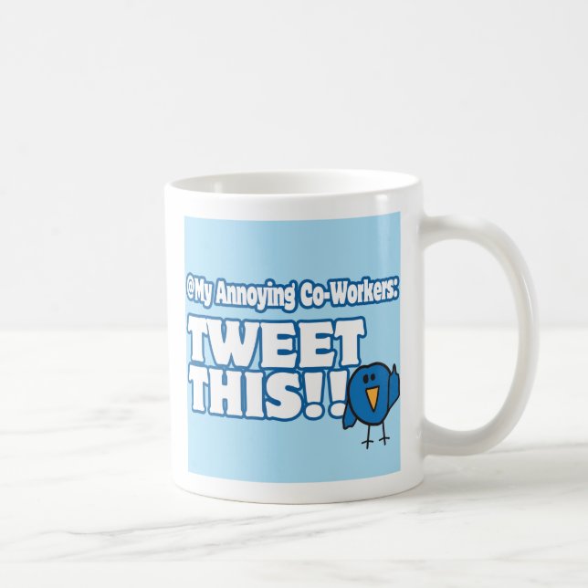 dela detta på Twitter-mugg Kaffemugg (Höger)