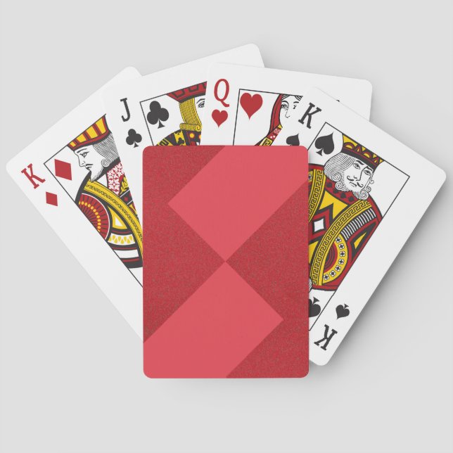 Dela Diamond Tomato Red Cards - Anpassade Casinokort (Baksidan)