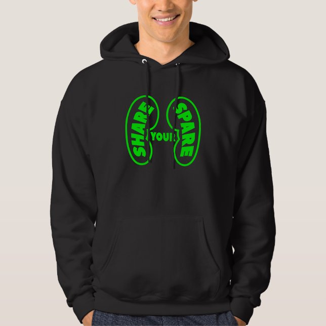 Dela din extra njure  Medvetenhet om organdonator Hoodie (Framsida)