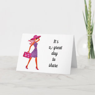 **DELA EN BIRTHDAY MED DIG** BIRTHDAY GIRL KORT