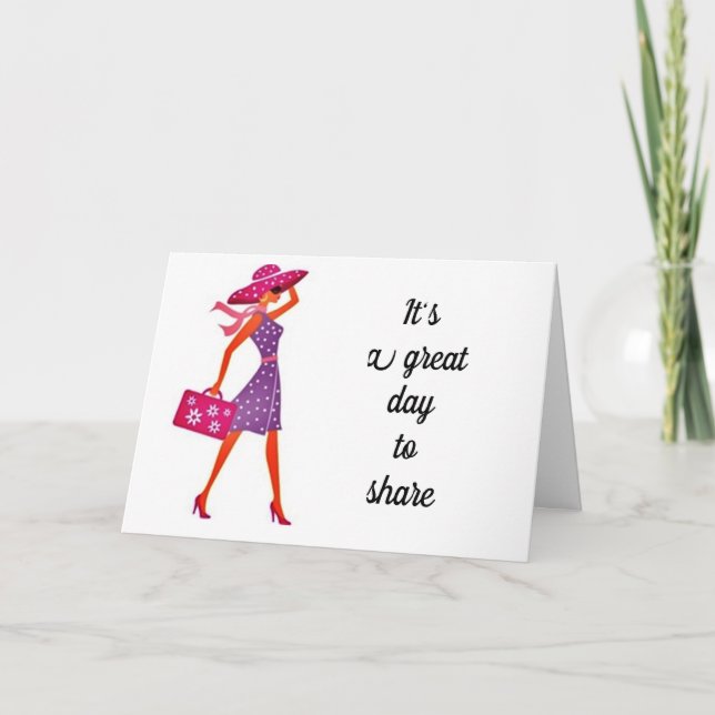 **DELA EN BIRTHDAY MED DIG** BIRTHDAY GIRL KORT (Framsida)
