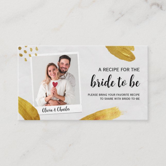 Dela en recept Anpassad bild Bröllopsfest Tilläggskort (Framsida)