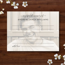 Dela ett minnesfoto begravning