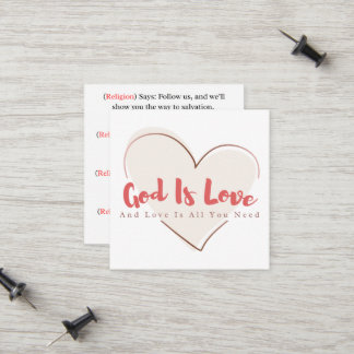 Dela Guds Kärlek Evangelietraktat Viskort