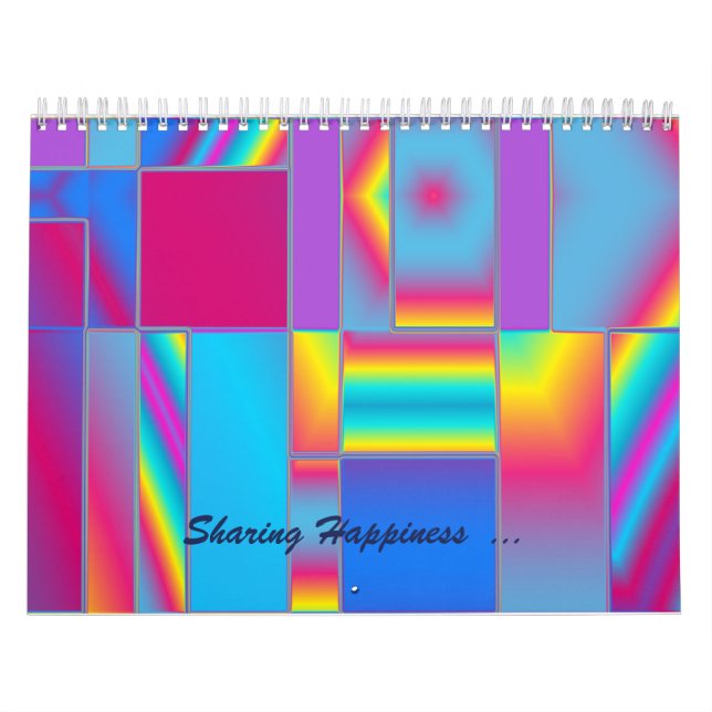 Dela Happity Abstrakt Fine Art Calendar Kalender (Omslag)