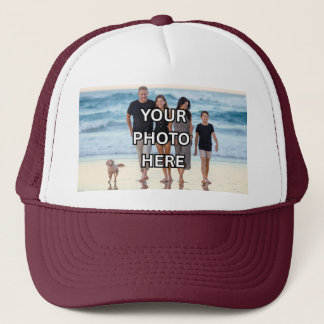 🍁DELA Hat - Maroon Anpassad familjefoto Trucker H Keps