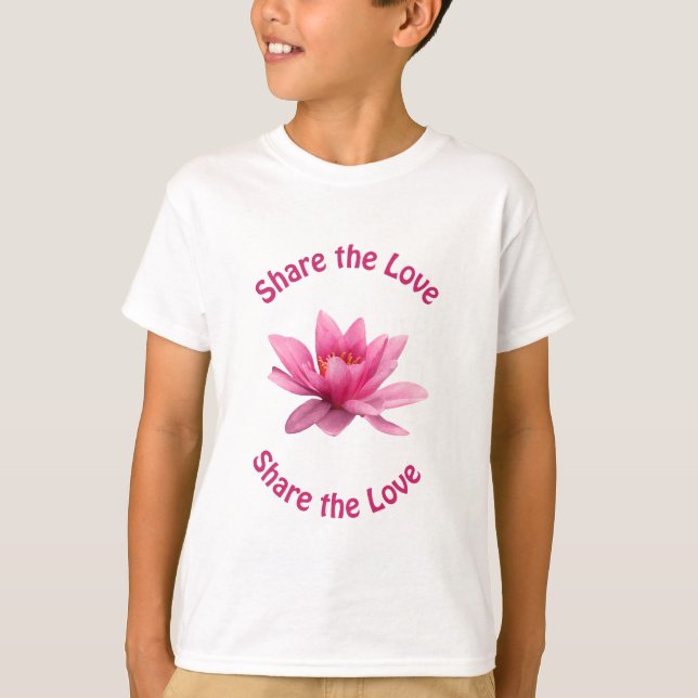 Dela kärleken tee shirt (Framsida)