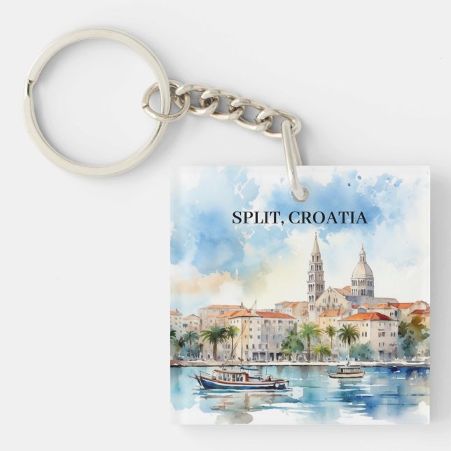 Dela Kroatien Dalmatia Watercolor (Framsidan)