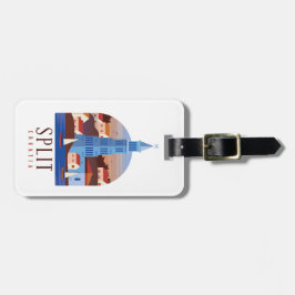 Dela Kroatiens Dalmatia-Vintage Bagagebricka