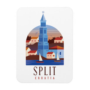 Dela Kroatiens Dalmatia-Vintage Magnet