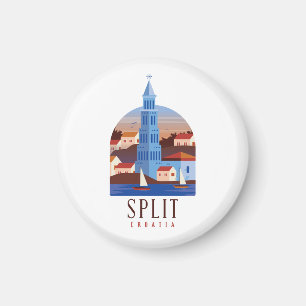 Dela Kroatiens Dalmatia-Vintage Magnet