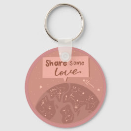 Dela lite kärlek Nyckelring