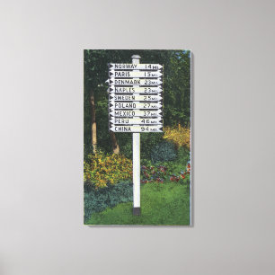 Dela markörskylt canvastryck