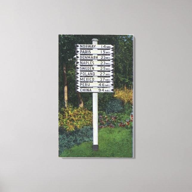 Dela markörskylt canvastryck (Framsida)