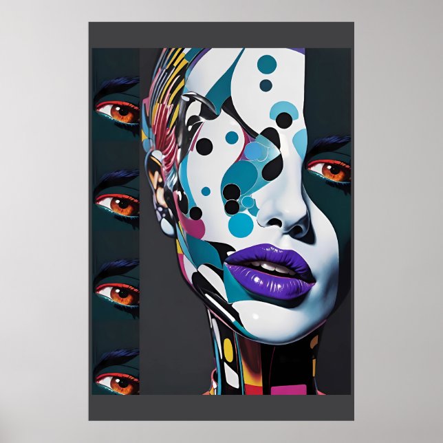 Dela med dig av hennes skissade vy - Ken Gage Art Poster (Framsidan)