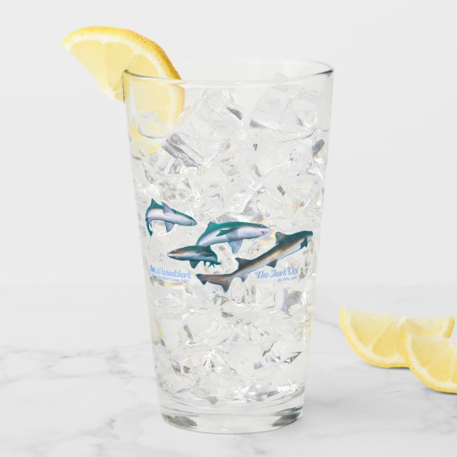 Dela med Shark Drinkware Set Glaskopp (Framsida Ice)