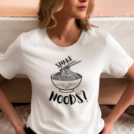 Dela Nudlar Rolig Nudelskål  T Shirt