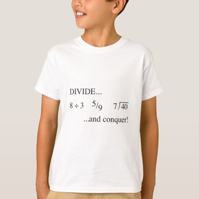Dela och erövra t-shirt (Framsida)