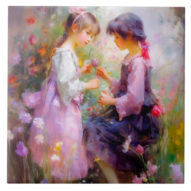 Dela Ro och Vänskap Kakelplatta (Framsidan)