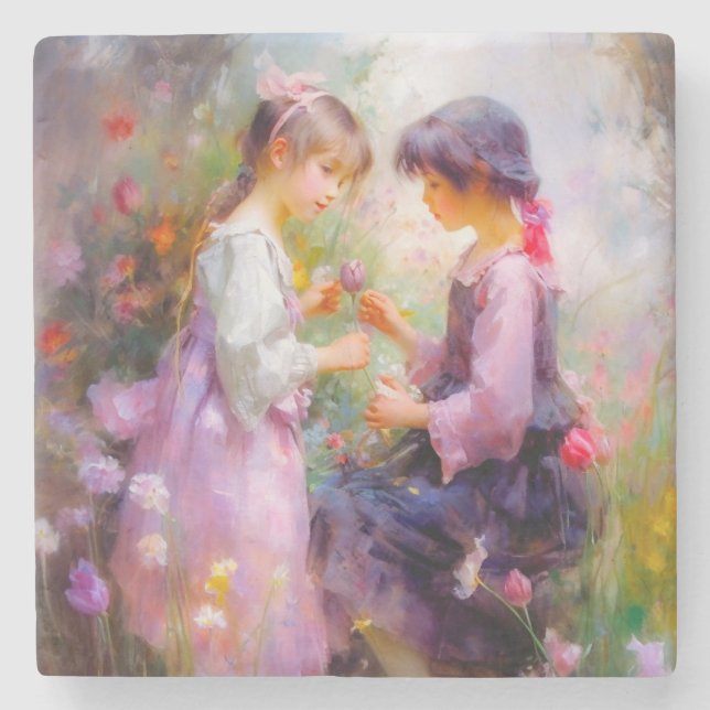 Dela Ro och Vänskap Stenunderlägg (Framsidan)