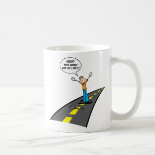 Dela sig i vägen kaffemugg