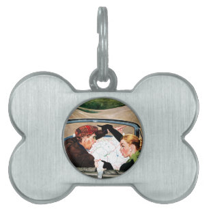 Dela sig i vägen namnbricka husdjur