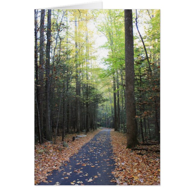 Dela sig mycket i nedgången hälsningskort (Framsidan)