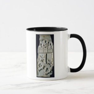 Dela upp av en diptych mugg