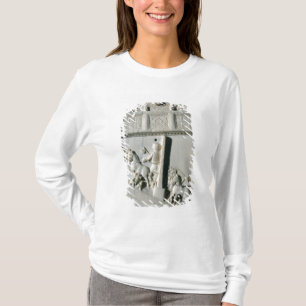 Dela upp av en diptych t-shirt