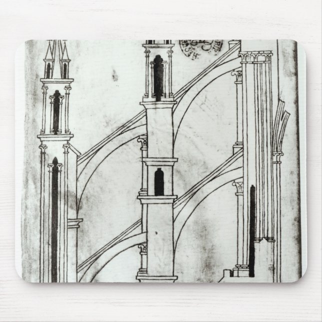 Dela upp av väggen och välva sig musmatta (Framsidan)