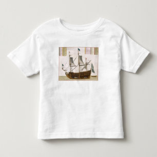 Dela upp till och med en fransk förstklassig frak t shirt