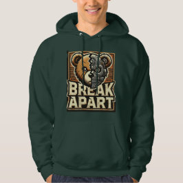 Dela upp trendig hoodie